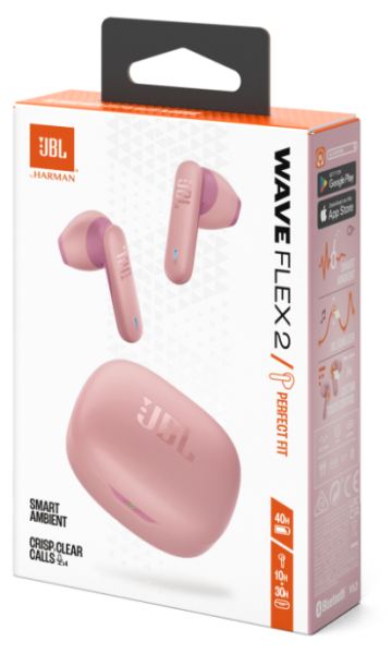 Гарнітура JBL WAVE FLEX 2 Pink (JBLWFLEX2PIK)  (7065575) 