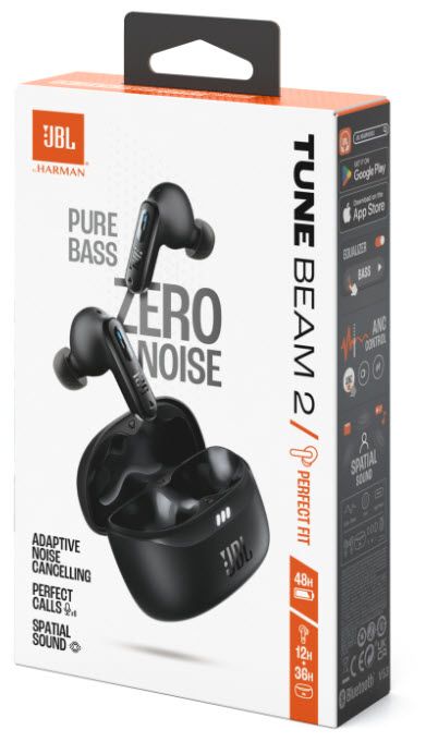 Гарнітура JBL TUNE BEAM 2 Black (JBLTBEAM2BLK)  (7065580) 