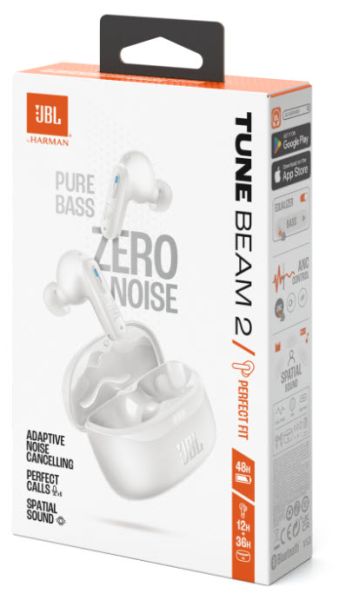 Гарнітура JBL TUNE BEAM 2 White (JBLTBEAM2WHT)  (7065582) 