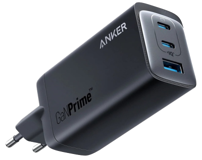 Мережевий зарядний пристрій Anker PowerPort 737 GaNPrime - 120W 2xPD & 1xPIQ PPS/DPDS Black (7079353) 