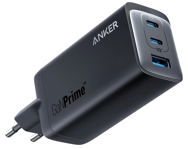 Мережевий зарядний пристрій Anker PowerPort 737 GaNPrime - 120W 2xPD & 1xPIQ PPS/DPDS Black (7079353) 