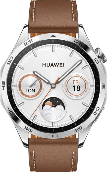 Смарт годинник Huawei Watch GT 4 46mm Classic Brown Leather (6927259) 