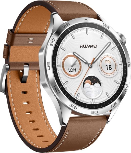 Смарт годинник Huawei Watch GT 4 46mm Classic Brown Leather (6927259) 