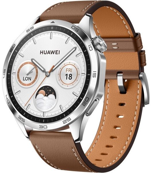 Смарт годинник Huawei Watch GT 4 46mm Classic Brown Leather (6927259) 