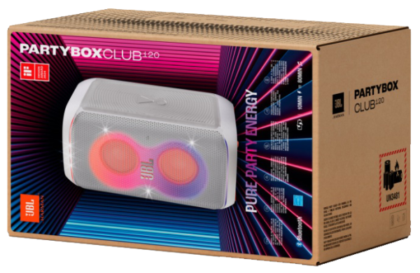 Портативна акустика JBL PartyBox Club 120 White (JBLPBCLUB120SWEP) (7089287) 