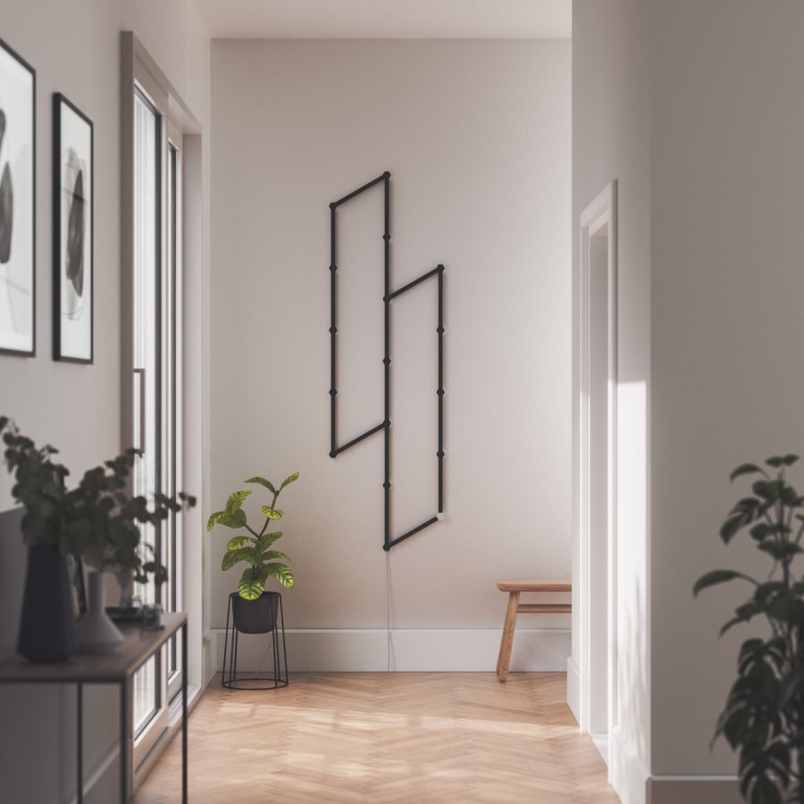 Накладка черная матовая Nanoleaf Lines Skins - Matte Black  - 9 шт.