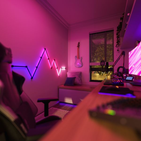 Накладка чорна матова Nanoleaf Lines Skins - Matte Black - 9 шт.