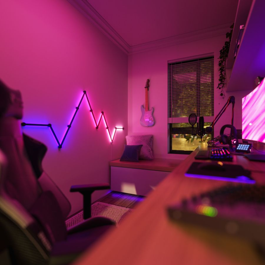 Накладка черная матовая Nanoleaf Lines Skins - Matte Black  - 9 шт.