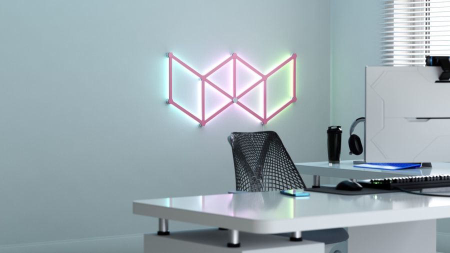 Накладка рожева матова Nanoleaf Lines Skins - Pink Matte - 9 шт.
