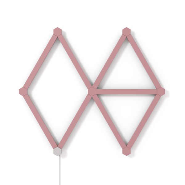 Накладка розовая матовая Nanoleaf Lines Skins -  Pink Matte  - 9 шт.
