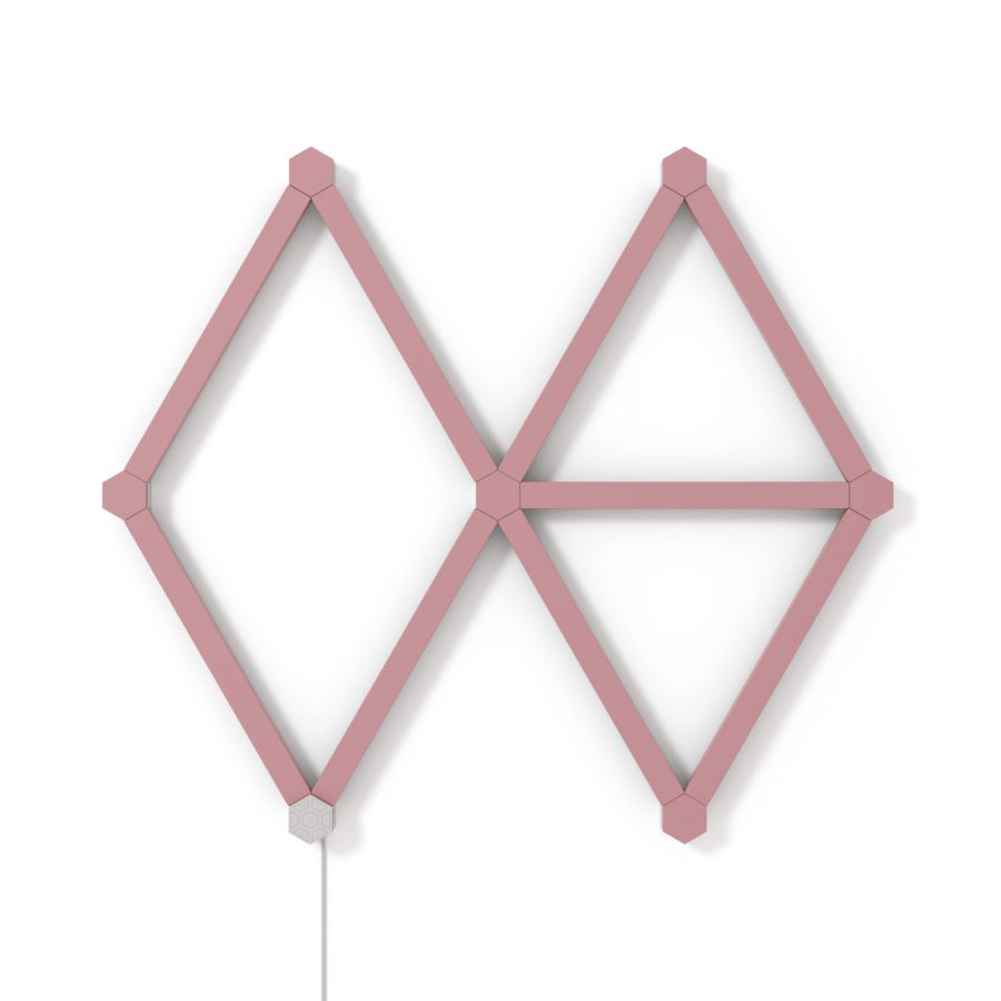 Накладка рожева матова Nanoleaf Lines Skins - Pink Matte - 9 шт.