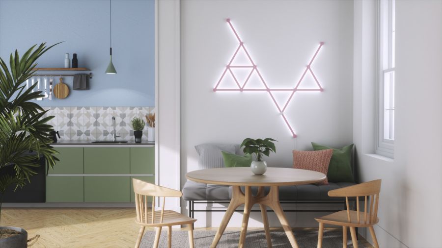 Накладка рожева матова Nanoleaf Lines Skins - Pink Matte - 9 шт.