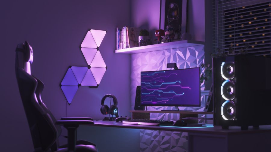 Розумна система освітлення Nanoleaf Shapes - Triangles Starter Kit - 9 шт. (Black)