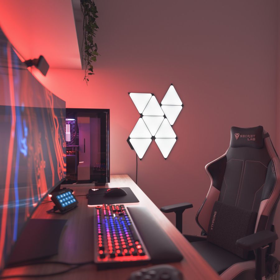 Розумна система освітлення Nanoleaf Shapes - Triangles Starter Kit - 9 шт. (Black)