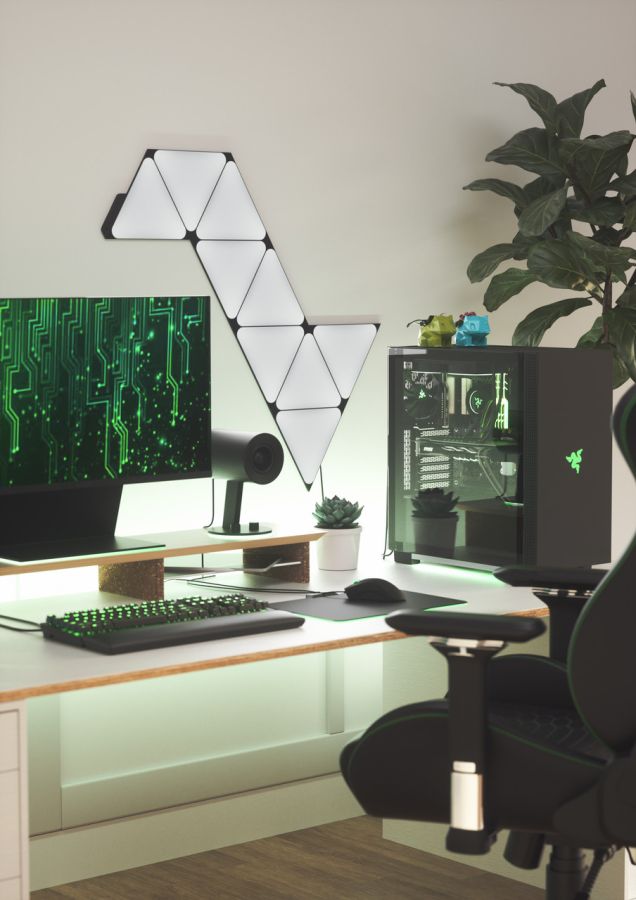 Розумна система освітлення Nanoleaf Shapes - Triangles Starter Kit - 9 шт. (Black)
