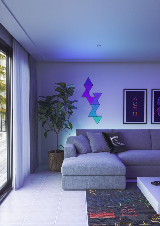 Розумна система освітлення Nanoleaf Shapes - Triangles Starter Kit - 9 шт. (Black)