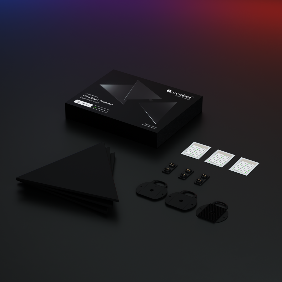 Дополнительные панели Nanoleaf Shapes - Triangles Expansion Pack - 3 шт. (Black)