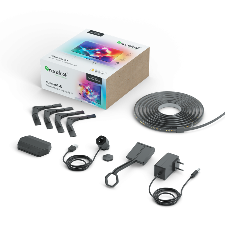 Набір адаптивного Ambilight підсвічування Nanoleaf 4D Screen Mirror + Lightstrip Kit (Для ТВ і моніторів до 65")