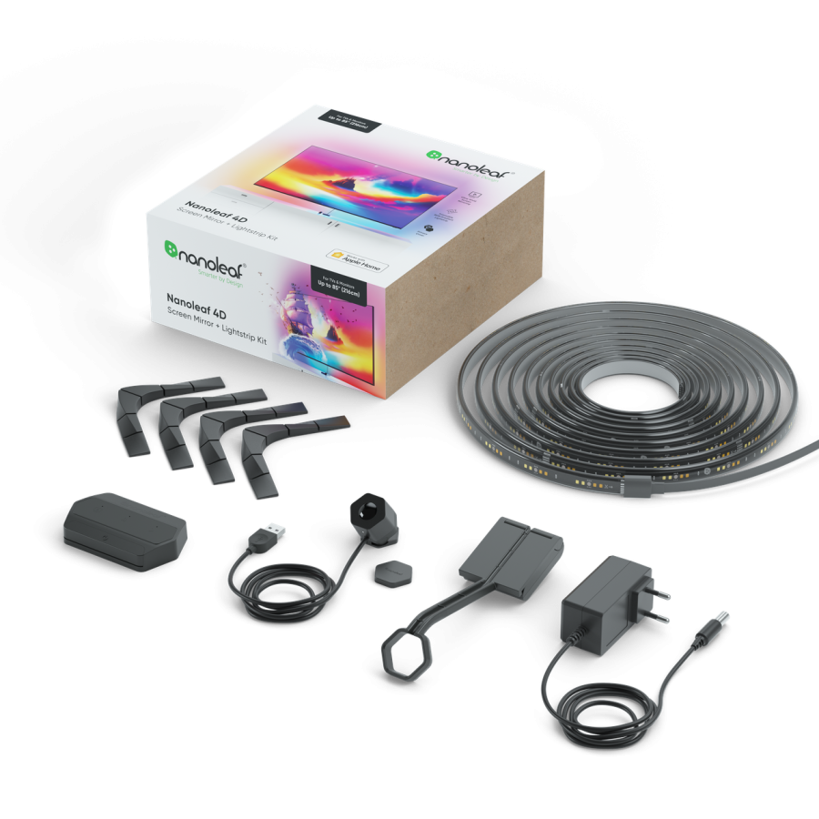 Набір адаптивного Ambilight підсвічування Nanoleaf 4D Screen Mirror + Lightstrip Kit (Для ТВ і моніторів до 85")