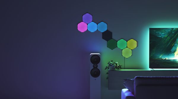 Розумна система освітлення Nanoleaf Shapes - Hexagons Starter Kit - 9 шт. (Black)