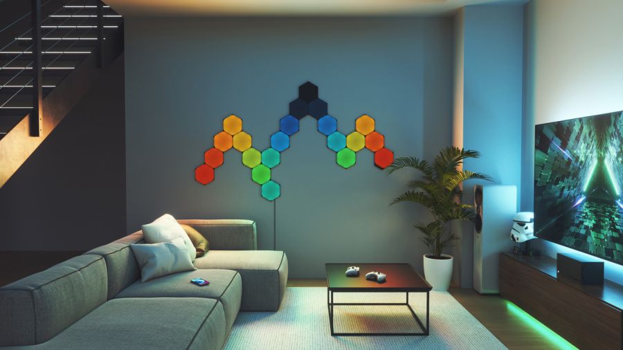Розумна система освітлення Nanoleaf Shapes - Hexagons Starter Kit - 9 шт. (Black)