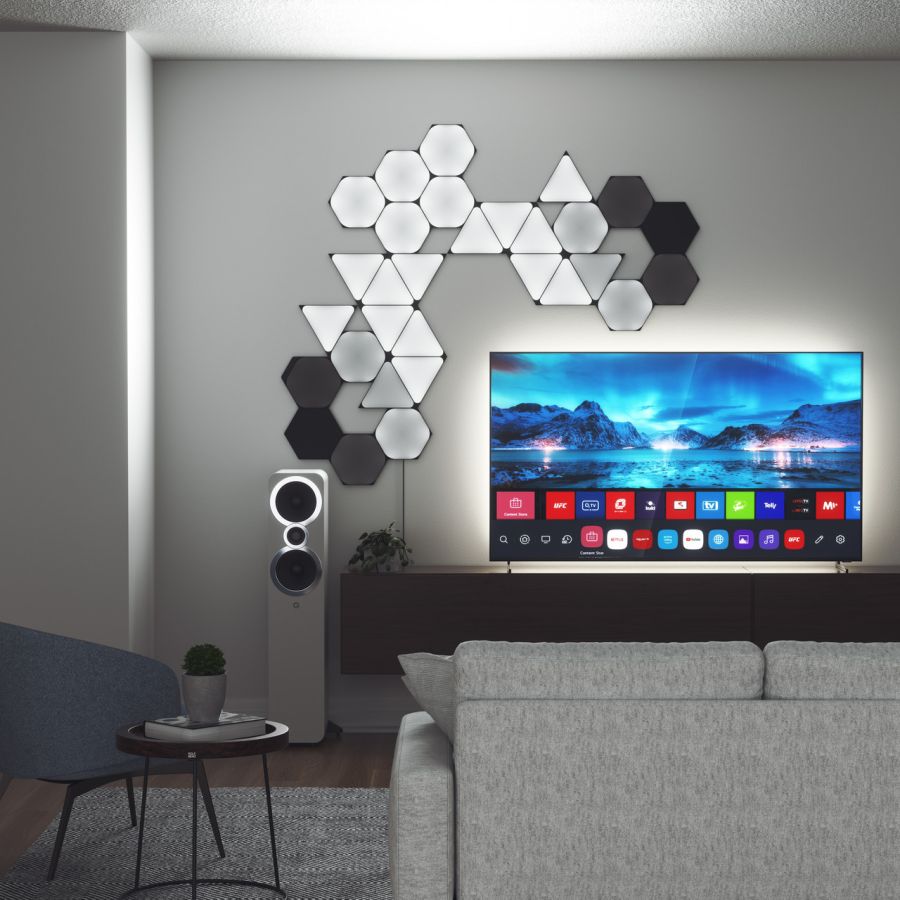 Розумна система освітлення Nanoleaf Shapes - Hexagons Starter Kit - 9 шт. (Black)