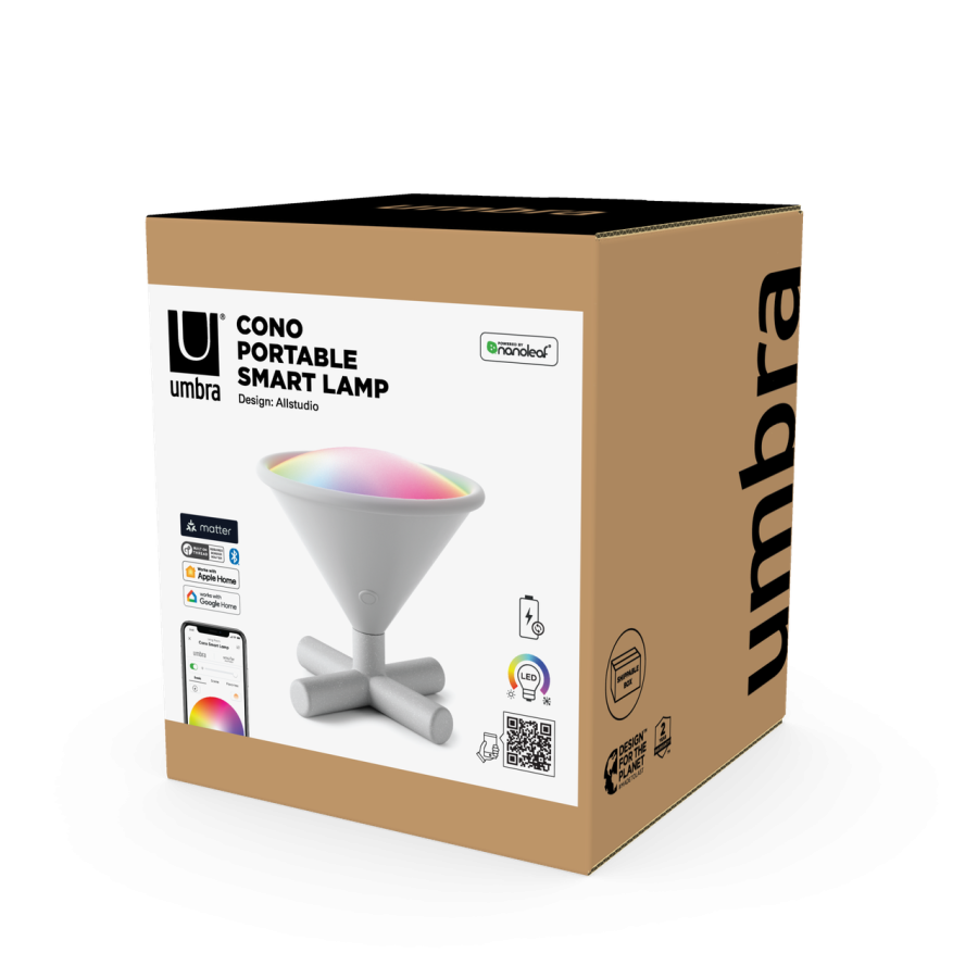 Портативна розумна лампа Nanoleaf Umbra Cono, RGBW, 2700-6500K, 130 лм, Apple Homekit, Matter