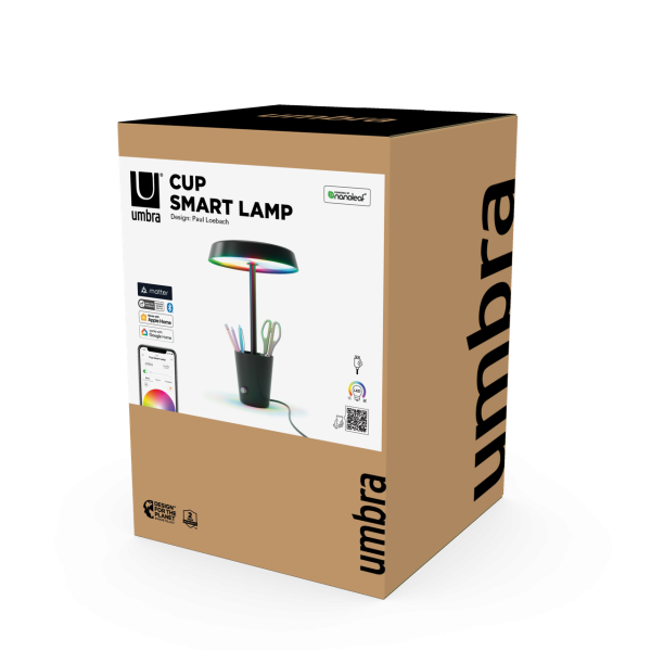 Умная настольная лампа Nanoleaf Umbra Cup, RGBW, 2700-6500K, 320 лм, Apple Homekit, Matter