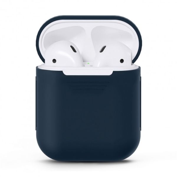 Чохол для навушників MAKE Apple AirPods 1/2 Silicone Blue