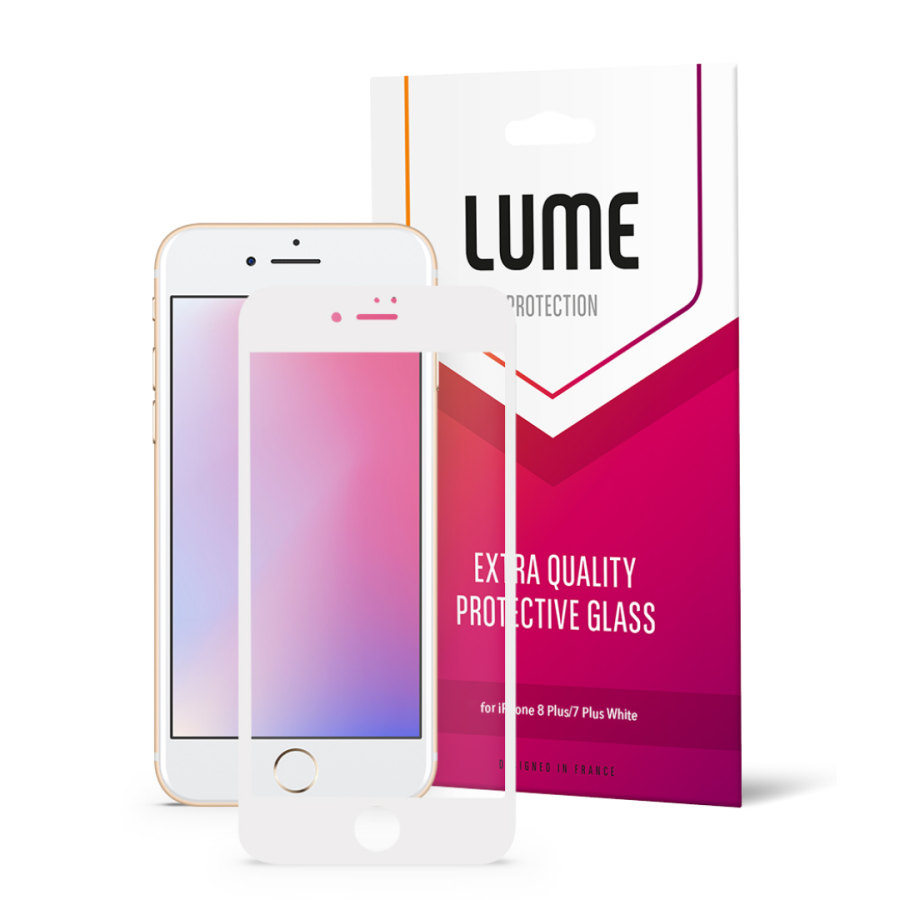 Захисне скло LUME для Apple iPhone 7 Plus/8 Plus (White)