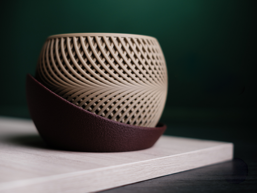 Кашпо Drift Planter (Black/Olive)