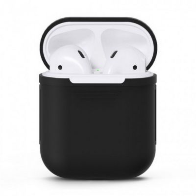 Чохол для навушників MAKE Apple AirPods 1/2 Silicone Black
