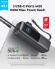 Повербанк Anker Laptop Power Bank 25000mah (165W) PD з вбудованими кабелями USB-C  (Black)