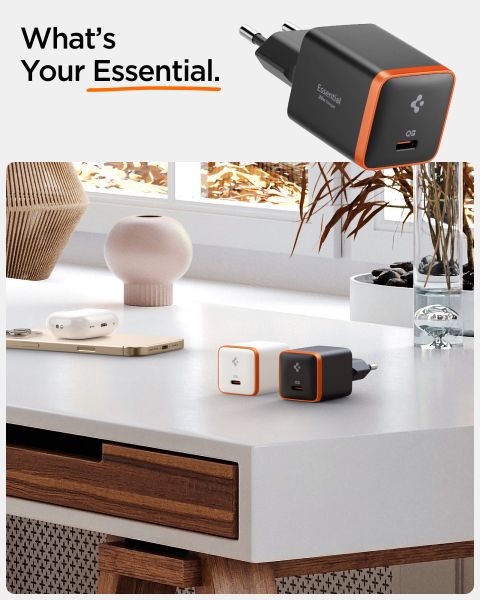 Мережевий адаптер Spigen ArcStation Essential 30W Wall Charger (Black)