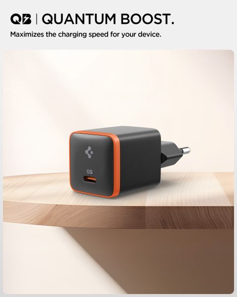 Мережевий адаптер Spigen ArcStation Essential 30W Wall Charger (Black)