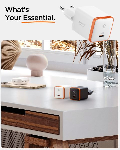 Мережевий адаптер Spigen ArcStation Essential 30W Wall Charger (White)