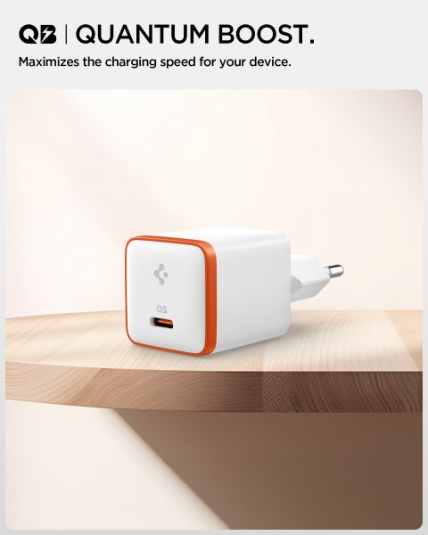 Мережевий адаптер Spigen ArcStation Essential 30W Wall Charger (White)