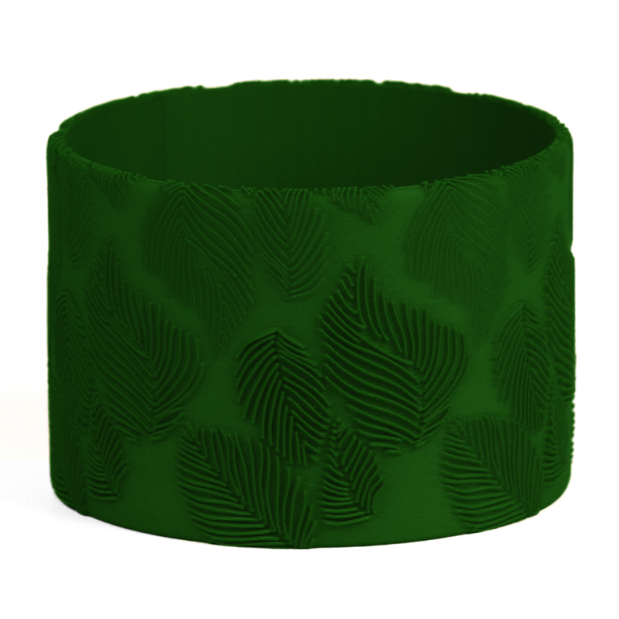Кашпо Elegant Leaf Pattern Planter (Olive)