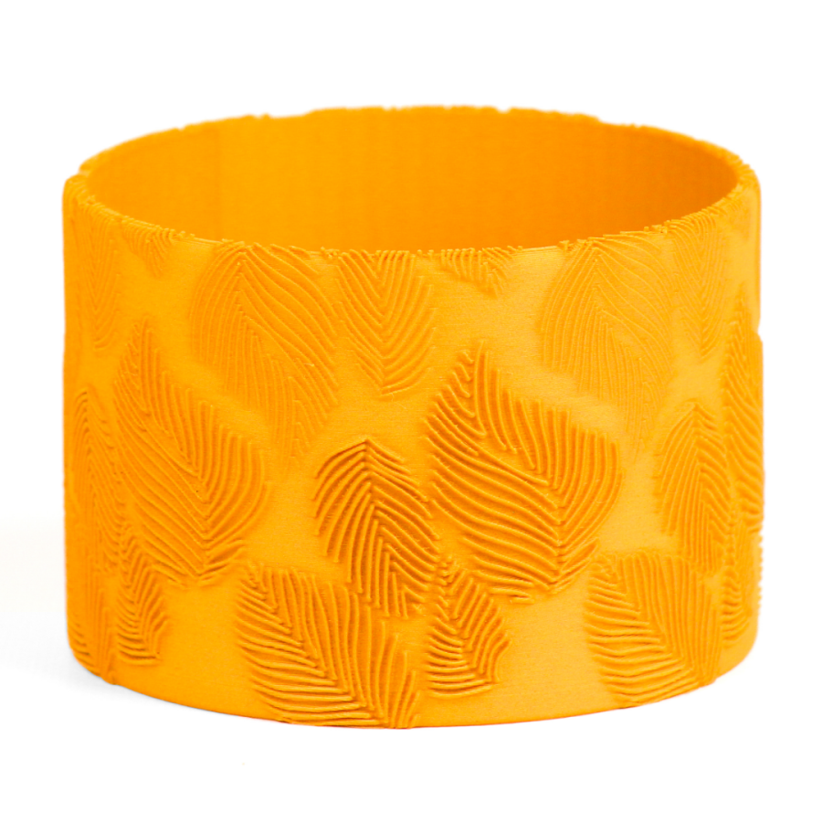 Кашпо Abstractia Design Elegant Leaf Pattern Planter (Orange)