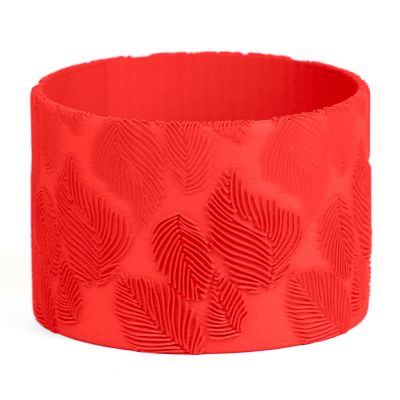 Кашпо Abstractia Design Elegant Leaf Pattern Planter (Red)