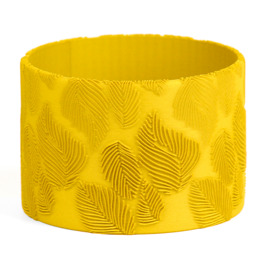 Кашпо Elegant Leaf Pattern Planter (Yellow)