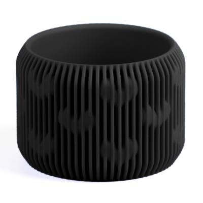 Кашпо Abstractia Design Heart Pattern Planter (Black)