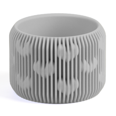 Кашпо Abstractia Design Heart Pattern Planter (Gray)