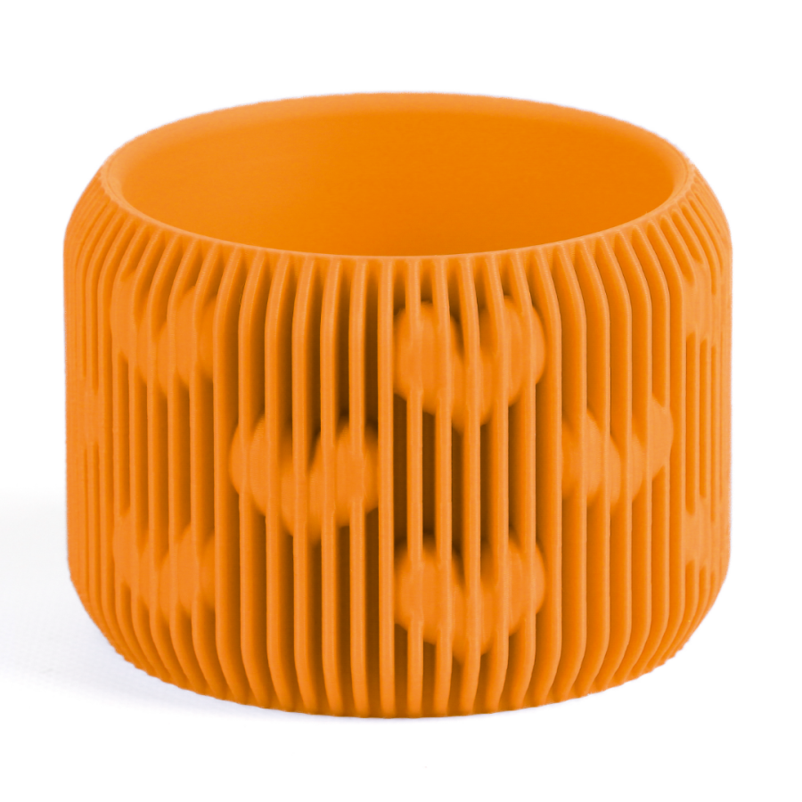 Кашпо Abstractia Design Heart Pattern Planter (Orange)