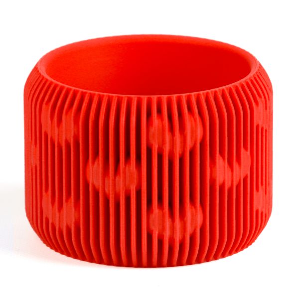 Кашпо Abstractia Design Heart Pattern Planter (Red)