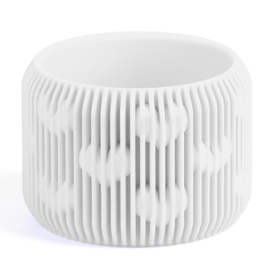 Кашпо Abstractia Design Heart Pattern Planter (White)