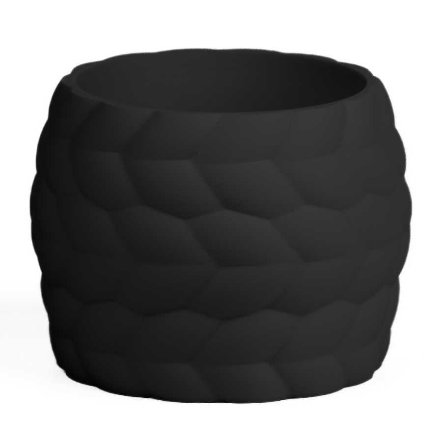 Кашпо Rope Look Texture Planter (Black)