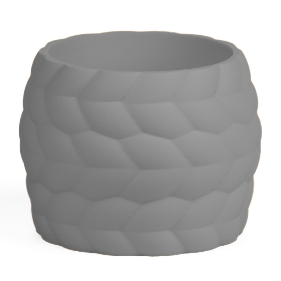 Кашпо Rope Look Texture Planter (Gray)