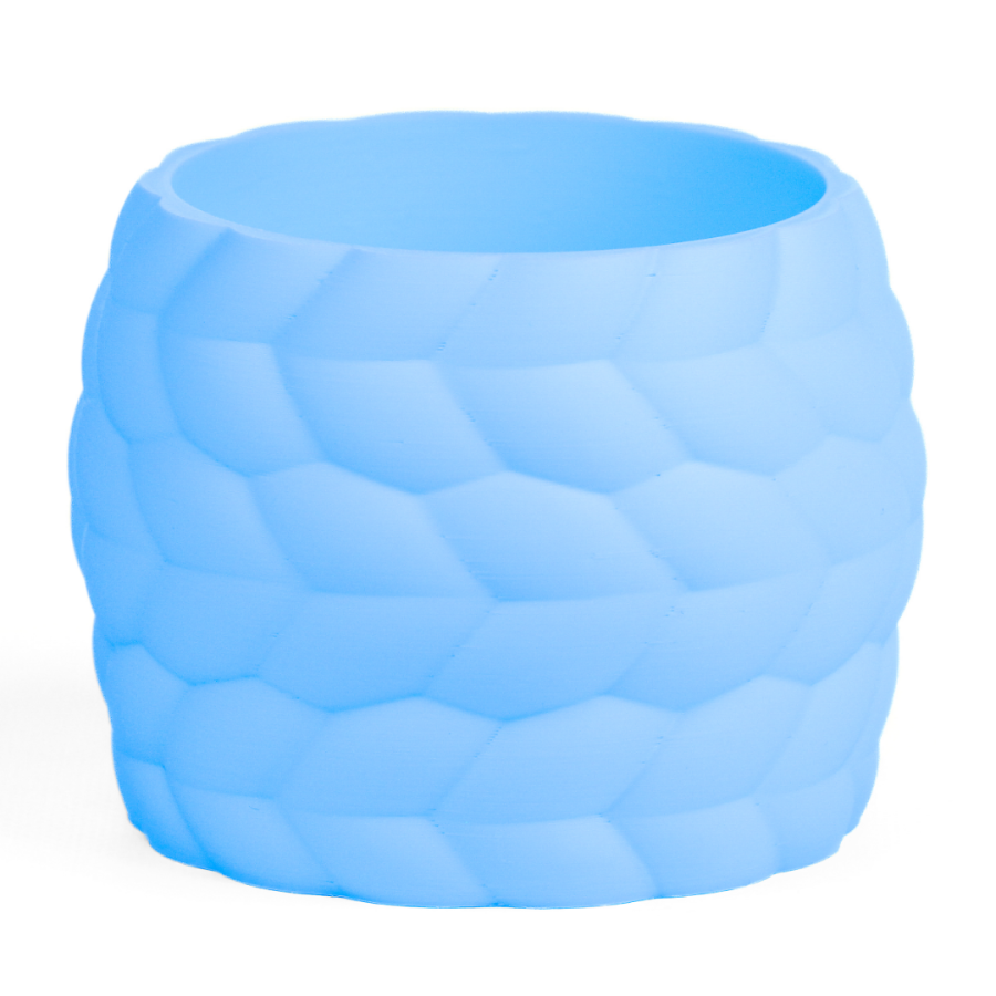 Кашпо Rope Look Texture Planter (Light Blue)