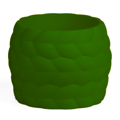 Кашпо Abstractia Design Rope Look Texture Planter (Olive)